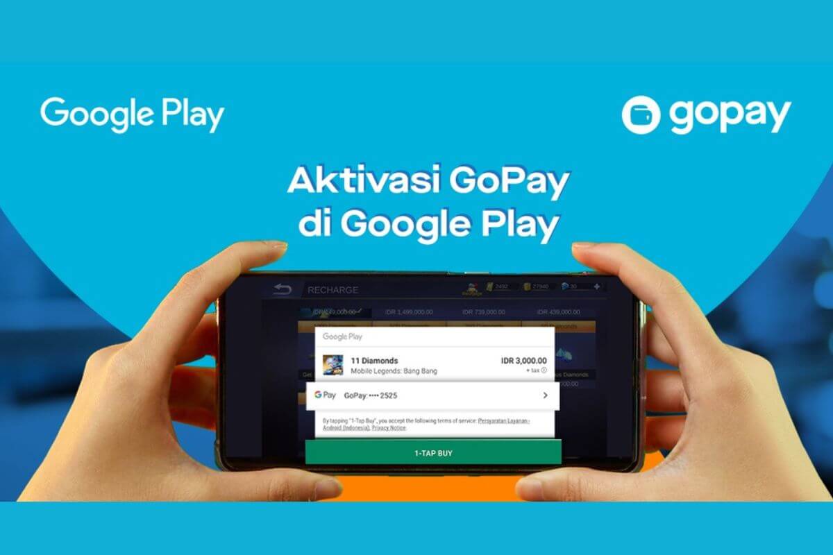 Top Up Google Play pakai Gopay